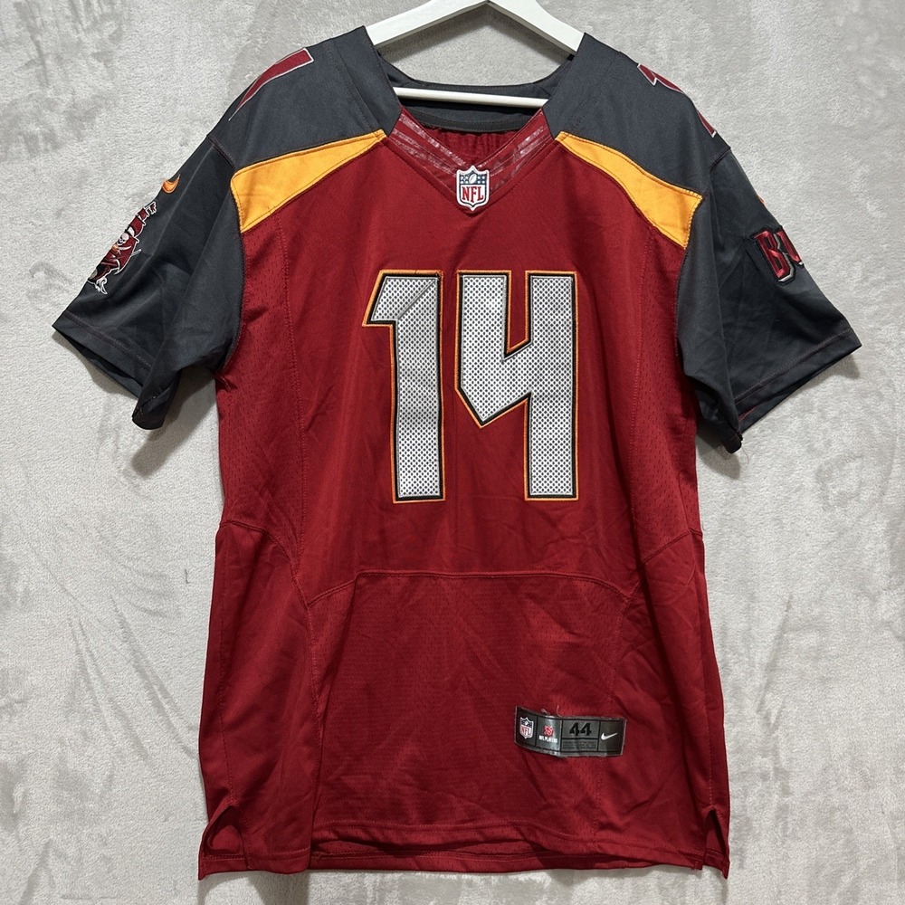 Nike RYAN FITZMAGIC Jersey Men's Size 44 Tampa Bay Buccaneers NFL‎ Red Black